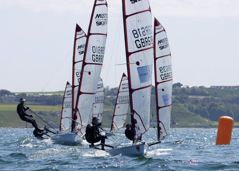 Musto Skiffs at ELYC Regatta 2023 photo copyright Steve Fraser taken at East Lothian Yacht Club and featuring the Musto Skiff class