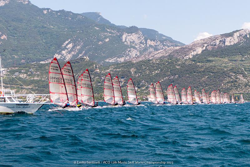 Musto Skiff start line - 2023 Worlds - photo © Emilio Santinelli