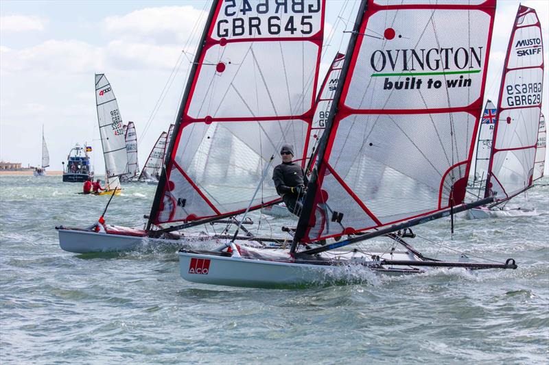 Musto Skiff X Mainsail photo copyright Tim Olin / www.olinphoto.co.uk taken at Stokes Bay Sailing Club and featuring the Musto Skiff class