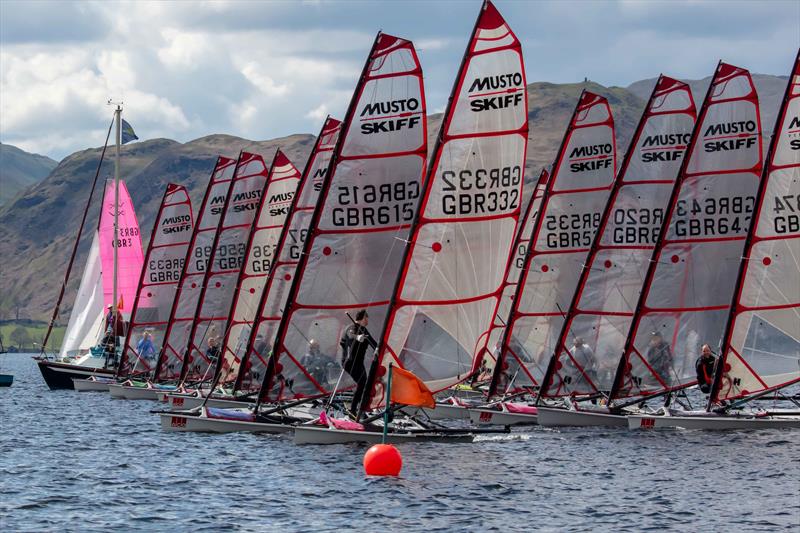 Ullswater Yacht Club Daffodil Regatta photo copyright Tim Olin / www.olinphoto.co.uk taken at Ullswater Yacht Club and featuring the Musto Skiff class