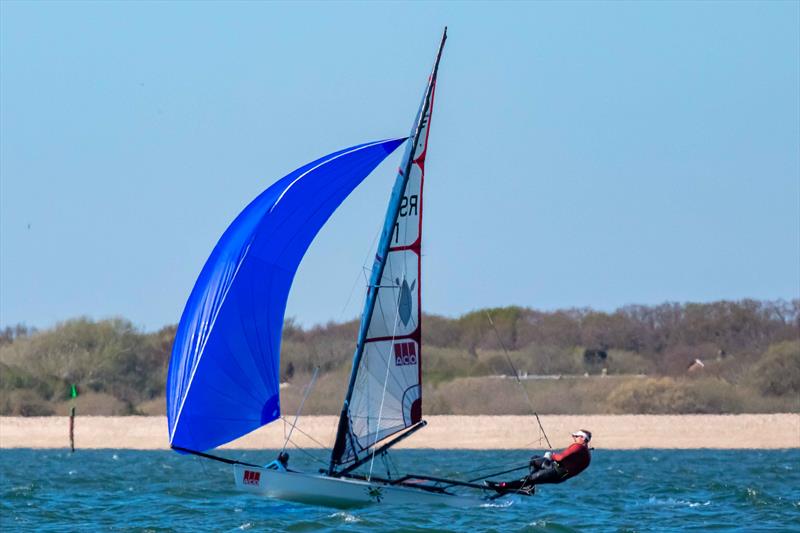 Andy Tarboton during the Musto Skiff Open at Stokes Bay - photo © Tim Olin / www.olinphoto.co.uk