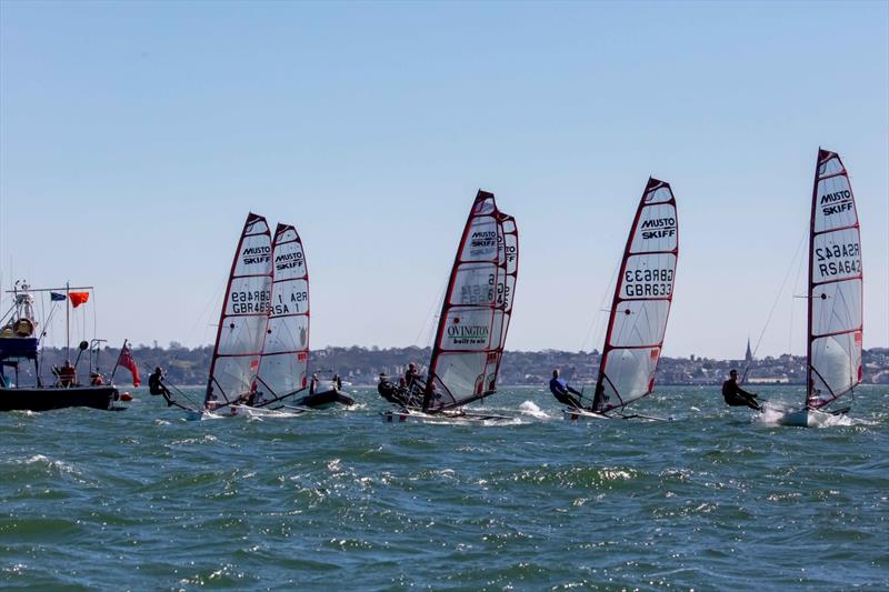 Brennan Robinson racing with the Mainsail X at the Stokes Bay Open 2025 (mainsail number 6 with the Ovington Boats logo) - photo © Tim Olin / www.olinphoto.co.uk