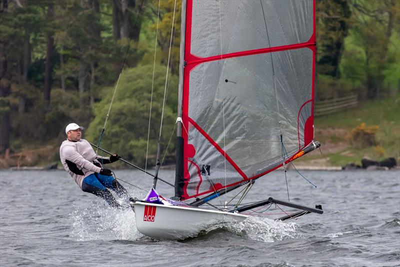 John Reekie in the Musto Skiff fleet during the Ullswater Daffodil Regatta 2025 - photo © Tim Olin / www.olinphoto.co.uk