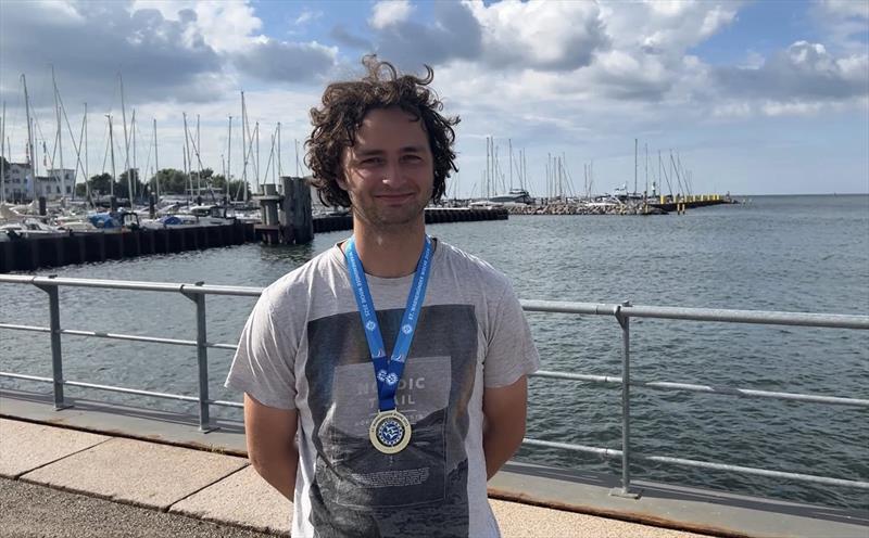 Eddie Bridle wins the Musto Skiff European Championship during Warnemünde Woche - photo © International Musto Skiff Class Association