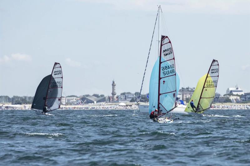 Day 1 - Musto Skiff European Championship during Warnemünde Woche - photo © Pepe Hartmann