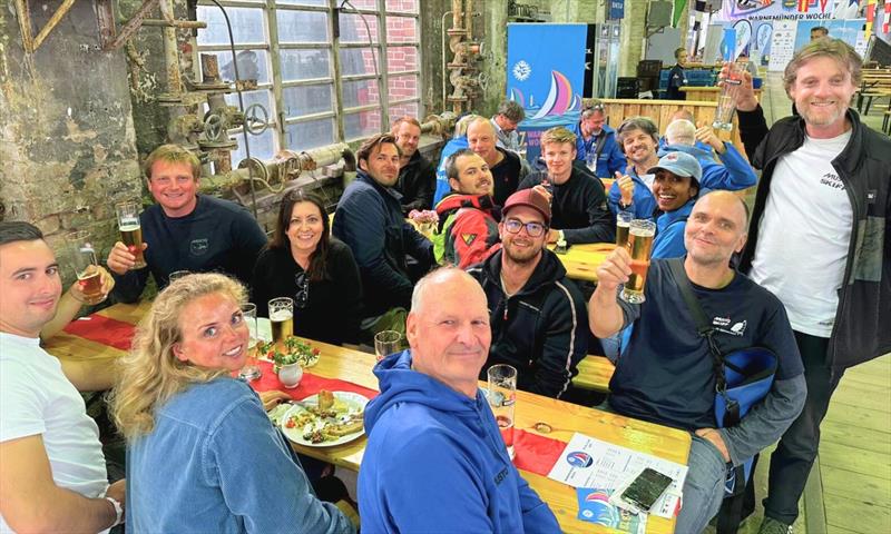 Fleet dinner - Musto Skiff European Championship during Warnemünde Woche - photo © International Musto Skiff Class Association