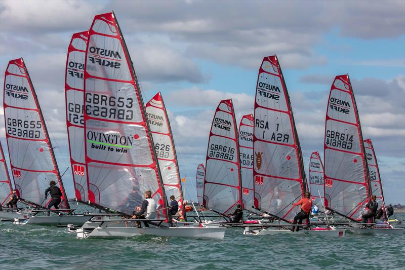 Startline on Day 4 of the 2025 Noble Marine Musto Skiff UK Nationals - photo © Tim Olin / www.olinphoto.co.uk