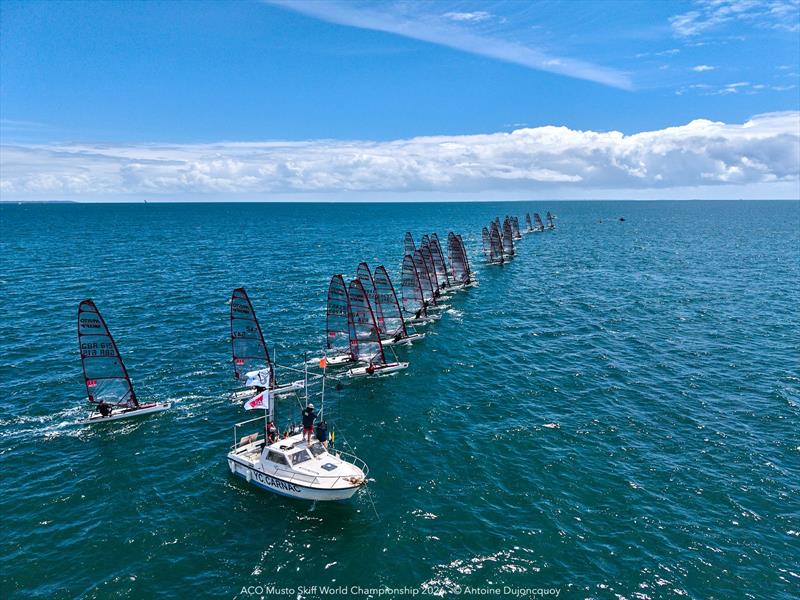 2026 ACO Musto Skiff World Championship - Day 2 photo copyright Antoine Dujoncquoy taken at Yacht Club de Carnac and featuring the Musto Skiff class