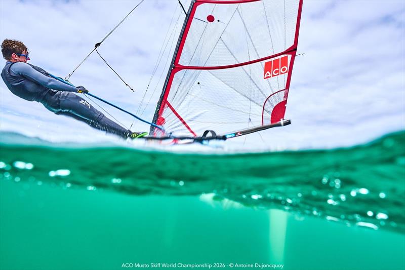 ACO Musto Skiff World Championship 2026 Day 3 photo copyright Antoine Dujoncquoy taken at Yacht Club de Carnac and featuring the Musto Skiff class