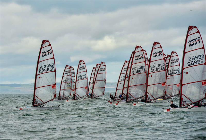 Start line - Noble Marine UK Musto Skiff National Championship 2026 - Day 3 - photo © George Day