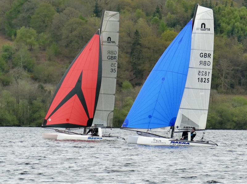 40th Bala Catamaran Open photo copyright John Hunter taken at Bala Sailing Club and featuring the Nacra class