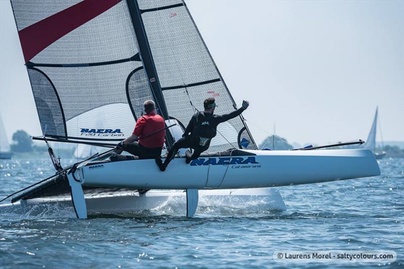 NACRA Open Dutch Championship at Hellecat, The Netherlands photo copyright Laurens Morel / www.saltycolours.com taken at  and featuring the Nacra class