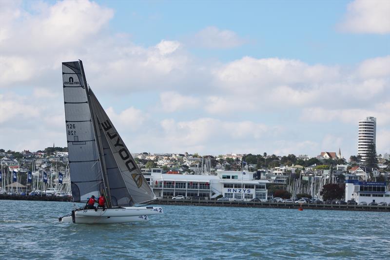 Royal New Zealand Yacht Squadron are running their three week International Foiling Camp in Nacra 20's photo copyright RNZYS taken at  and featuring the Nacra class