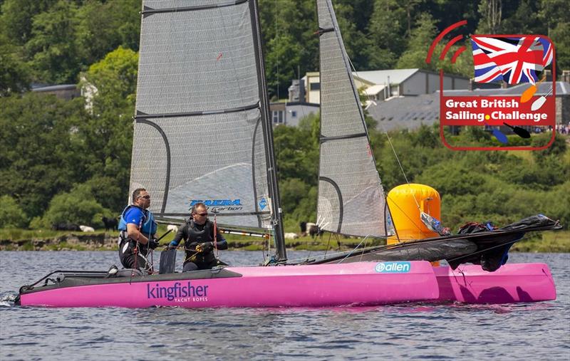 Bala Long Distance Race 2019 photo copyright Tim Olin / www.olinphoto.co.uk taken at Bala Sailing Club and featuring the Nacra class