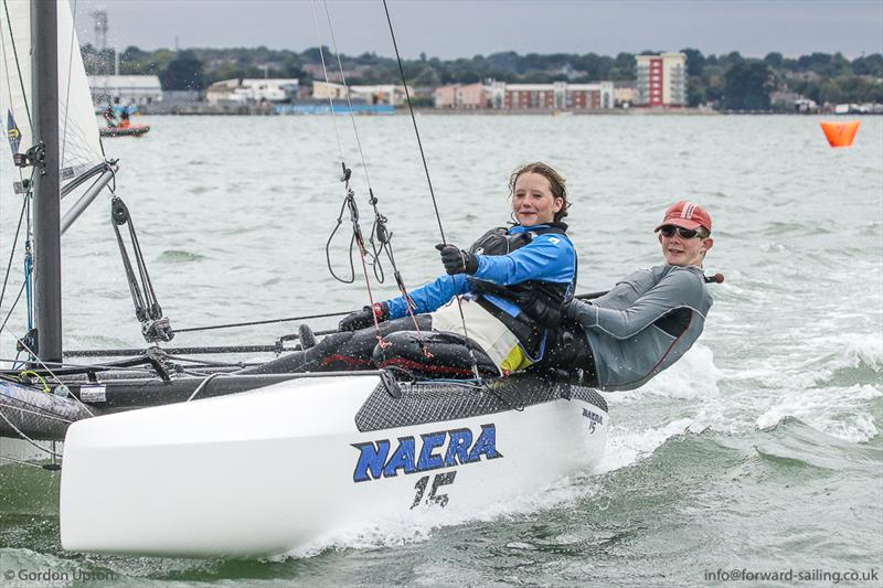 Spitfires and Nacra 15s at Weston photo copyright Gordon Upton taken at Weston Sailing Club and featuring the Nacra 15 class