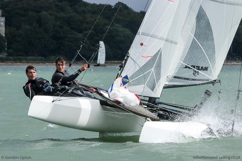 Spitfires and Nacra 15s at Weston - photo © Gordon Upton