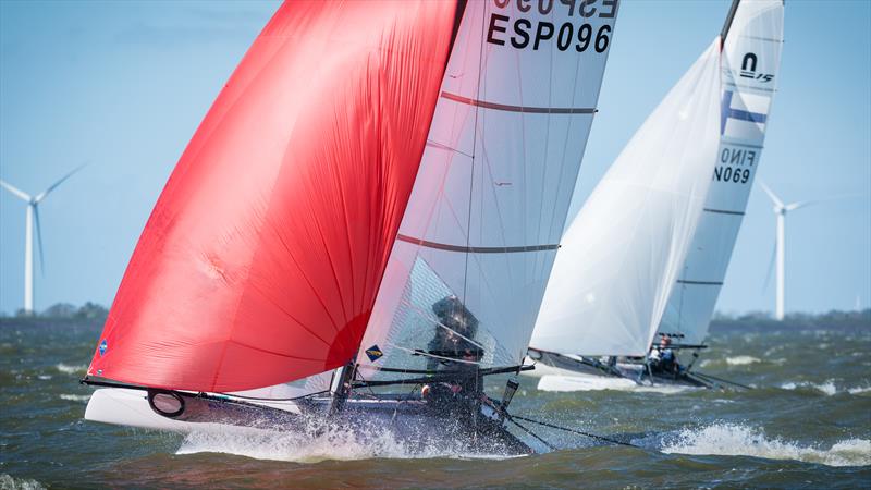 Nacra 15 Youth Olympic Qualifier at Medemblik 2017 photo copyright Laurens Morel / www.saltycolours.com taken at Royal Yacht Club Hollandia and featuring the Nacra 15 class