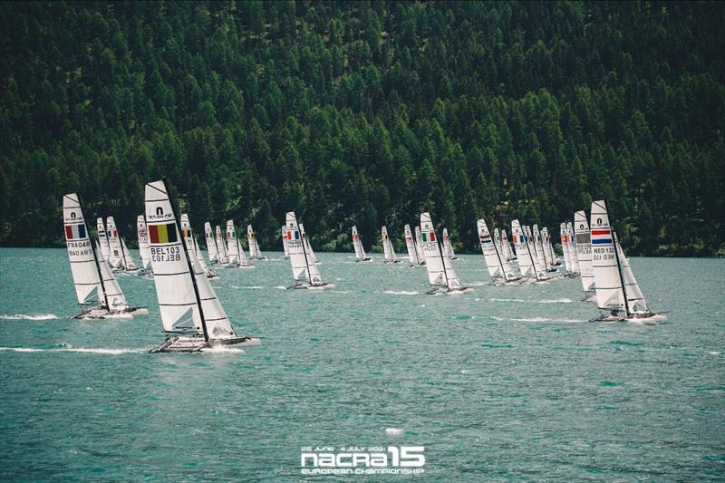 2021 Nacra 15 Europeans photo copyright Guillaume Fischer taken at Segel-Club St. Moritz and featuring the Nacra 15 class