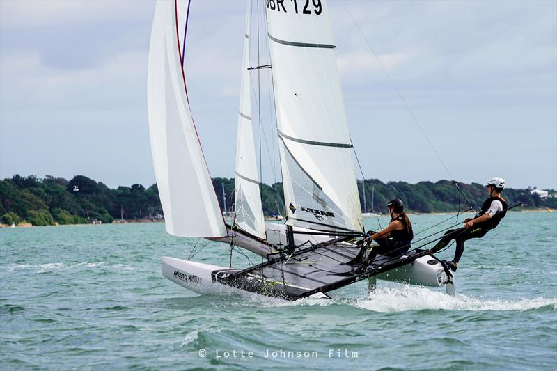 2021 Nacra 15 UK Nationals at Weston photo copyright Lotte Johnson / www.lottejohnson.com taken at Weston Sailing Club and featuring the Nacra 15 class