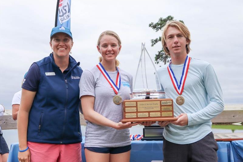 Kay Brunsvold and Cooper Delbridge – Nacra 15 - 2021 U.S. Youth Sailing Championship photo copyright Santiago Guerrero taken at  and featuring the Nacra 15 class