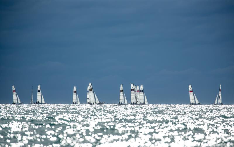 2021 Nacra 15 Worlds at La Grand Motte day 3 photo copyright Didier Hillaire taken at Yacht Club de la Grande Motte and featuring the Nacra 15 class