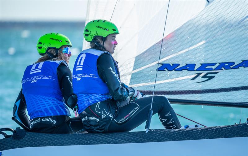 2021 Nacra 15 Worlds at La Grand Motte day 4 photo copyright Didier Hillaire taken at Yacht Club de la Grande Motte and featuring the Nacra 15 class