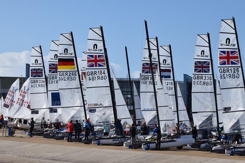 2023 RYA Youth National Championships at the WPNSA photo copyright Sophie Bayres taken at Weymouth & Portland Sailing Academy and featuring the Nacra 15 class