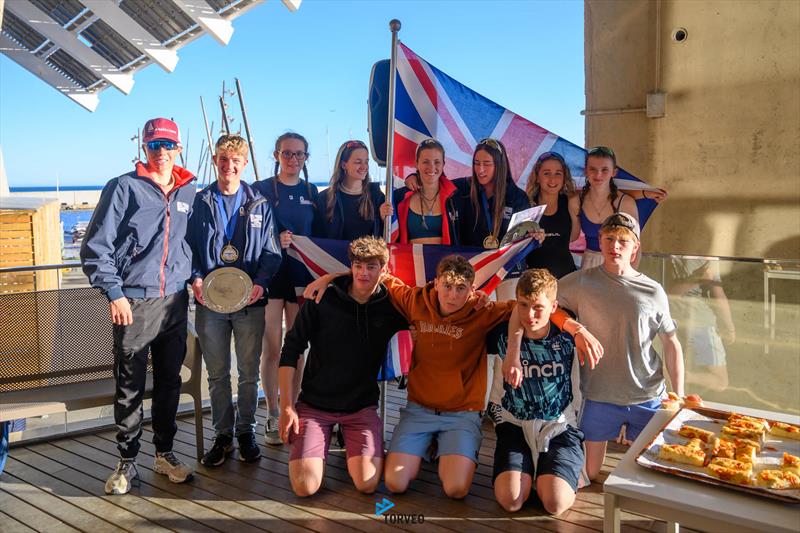 Team GBR at the Nacra 15 European Super Series event in Barcelona photo copyright Óscar Torveo / Barcelona International Sailing Centre taken at Barcelona International Sailing Center and featuring the Nacra 15 class