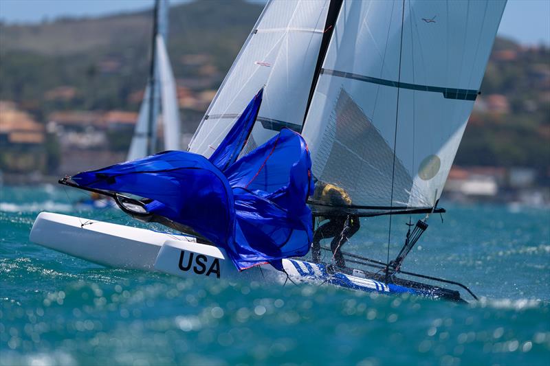 2023 Youth Sailing World Championships final day photo copyright Gabriel Heusi / World Sailing taken at  and featuring the Nacra 15 class