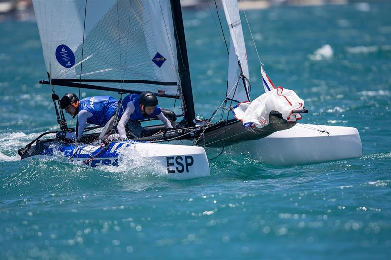 2023 Youth Sailing World Championships final day photo copyright Gabriel Heusi / World Sailing taken at  and featuring the Nacra 15 class