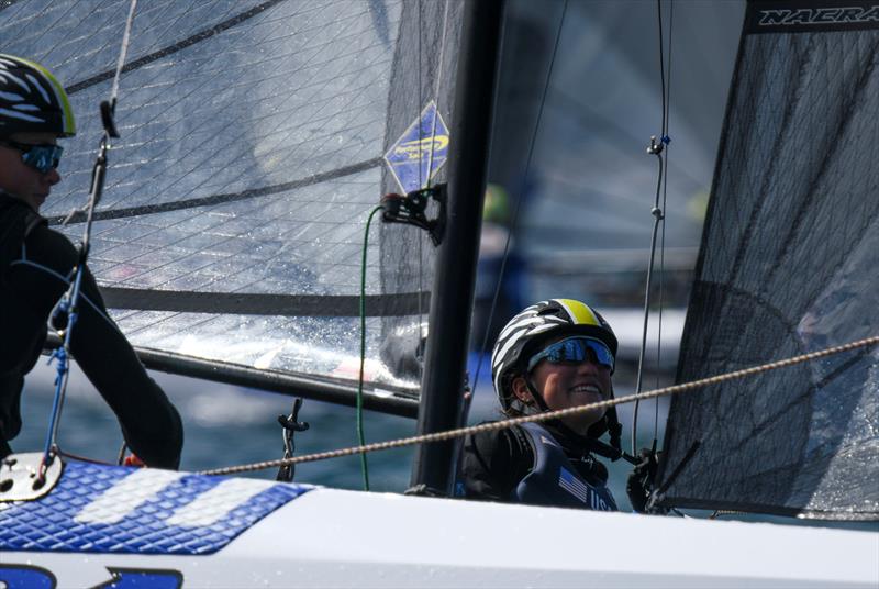 Day 1 - Nacra 15 World Championship at Plymouth - photo © Joe Woodyear / www.chambersfilmandmedia.com