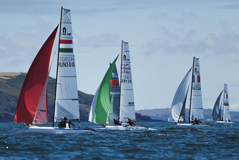 Day 3 - Nacra 15 World Championship at Plymouth photo copyright Joe Woodyear / www.chambersfilmandmedia.com taken at Hooe Point Sailing Club and featuring the Nacra 15 class