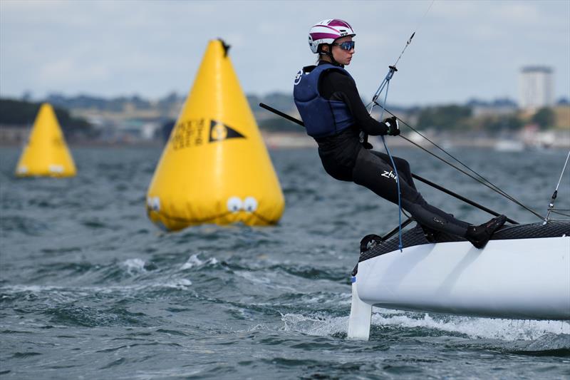 Day 5 - Nacra 15 World Championship at Plymouth photo copyright Joe Woodyear / www.chambersfilmandmedia.com taken at Hooe Point Sailing Club and featuring the Nacra 15 class