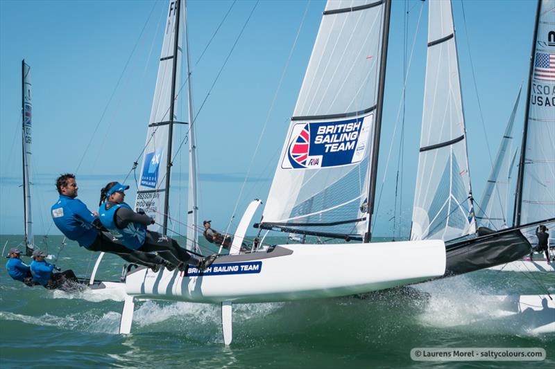 Racing on day 4 of the Nacra 17, 49er & 49erFX Worlds in Clearwater, Florida - photo © Laurens Morel / www.saltycolours.com