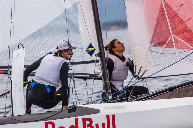 Sailing World Cup Hyeres photo copyright Jesus Renedo / Sailing Energy / World Sailing taken at COYCH Hyeres and featuring the Nacra 17 class