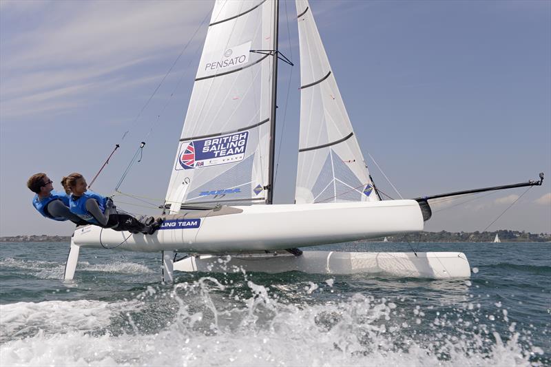 Ben Saxton & Nicola Groves - photo © Rick Tomlinson / British Sailing Team