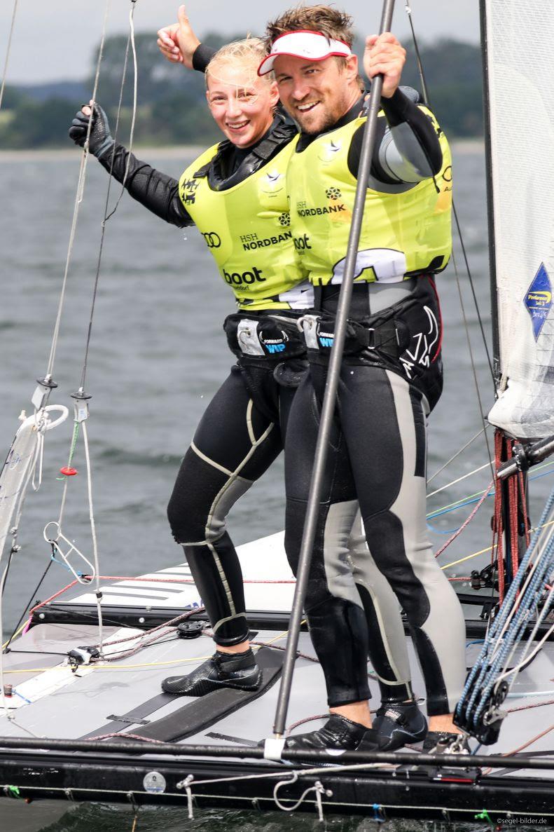 Thomas Zajac and Barbara Matz win the Nacra17 class at Kieler Woche 2017 photo copyright Kieler Woche / segel-bilder.de taken at Kieler Yacht Club and featuring the Nacra 17 class