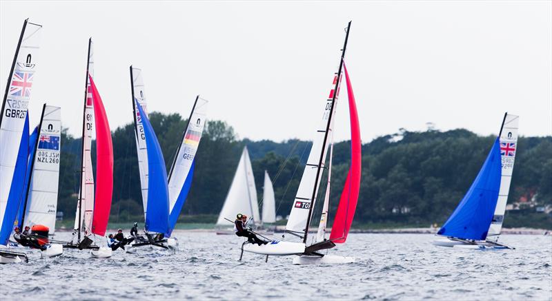 Nacra 17 Europeans at Kiel day 3 - photo © Pedro Martinez / Sailing Energy