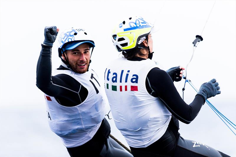 uggero Tita and Caterina Banti (ITA) win the Nacra 17 Europeans at Kiel - photo © Pedro Martinez / Sailing Energy