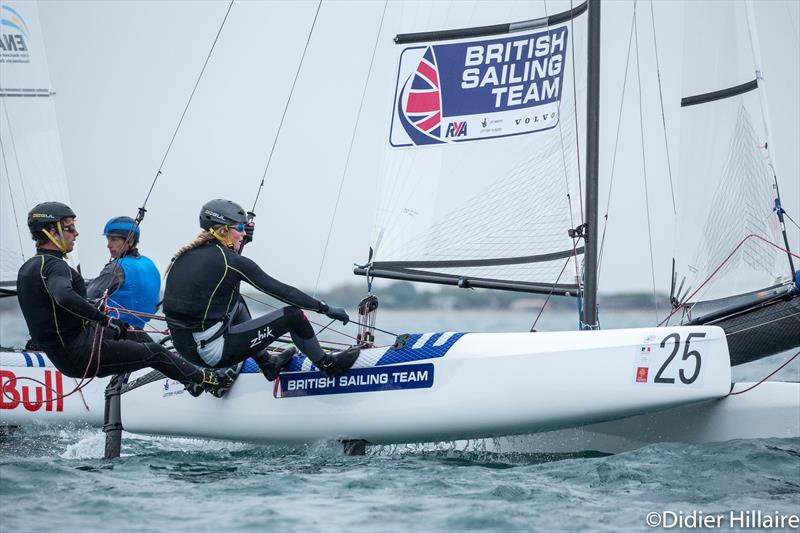 Ben Saxton and Katie Dabson win the Nacra 17 Worlds at la Grande Motte photo copyright Didier Hilliare taken at Yacht Club de la Grande Motte and featuring the Nacra 17 class