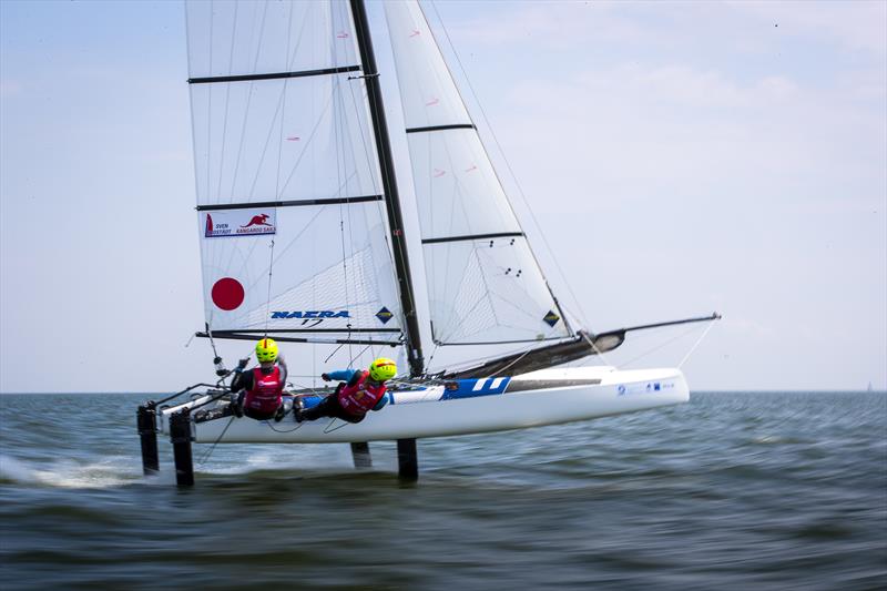 Hempel World Cup Series - Allianz Regatta in Medemblik day 3 photo copyright Sander van der Borch / Allianz Regatta taken at Regatta Center Medemblik and featuring the Nacra 17 class