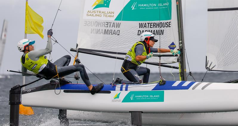 Jason Waterhouse/Lisa Darmanin - Kiel Week - Day 2 photo copyright Australian Sailing taken at Australian Sailing and featuring the Nacra 17 class