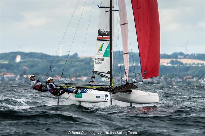 Jason Waterhouse/Lisa Darmanin - 2018 Hempel Sailing World Championships photo copyright Beau Outteridge taken at  and featuring the Nacra 17 class