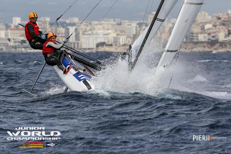 2018 49er, 49erFX & Nacra 17 Junior World Championships photo copyright Pierick Jeannoutot taken at  and featuring the Nacra 17 class