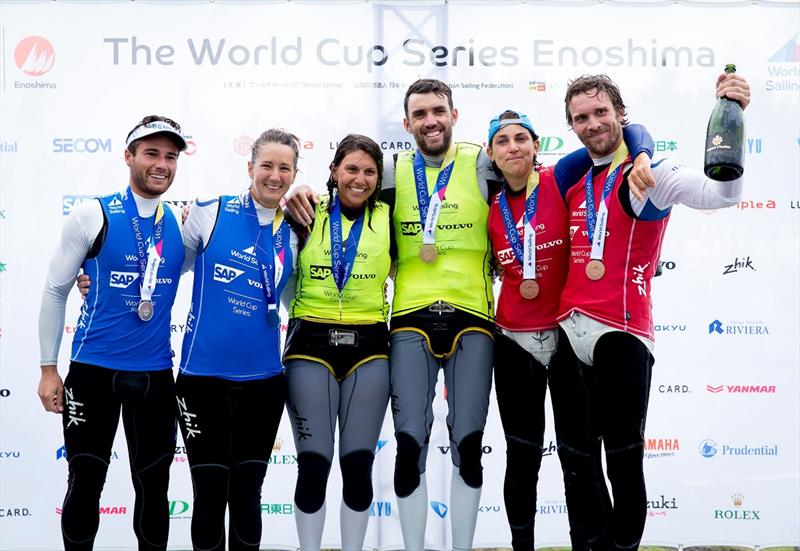 Jason Waterhouse and Lisa Darmanin - Olympic Test Event at Enoshima - photo © Sailing Energy-World Sailing