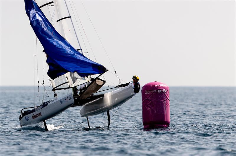 Genoa World Cup Series 2019 day 4 photo copyright Sailing Energy taken at  and featuring the Nacra 17 class
