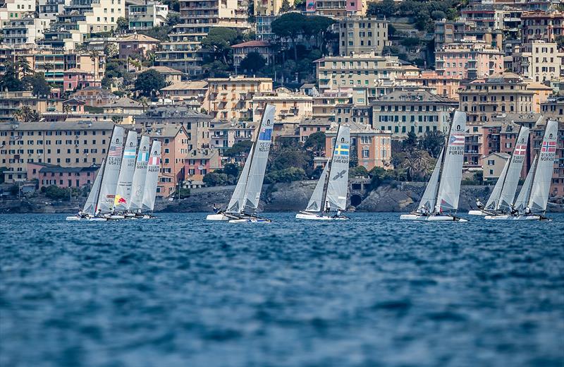 - Nacra 17- NZL- Day 6 - Hempel Sailing World Cup - Genoa - April 2019 - photo © Jesus Renedo / Sailing Energy