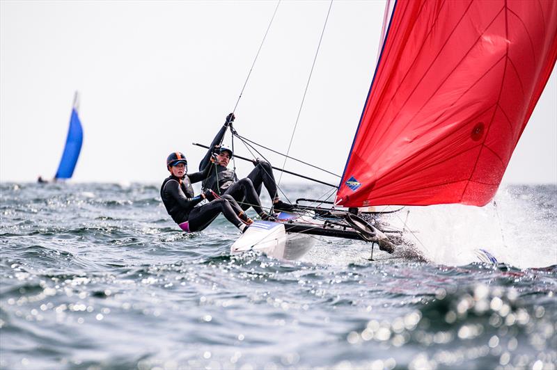 Paul Darmanin and Lucy Copeland finished 18th - 2019 49er, 49erFX and Nacra 17 European Championships - photo © Drew Malcolm