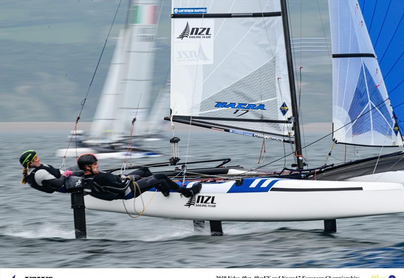 Gemma Jones and Jason Saunders - NZL - Day 5- European Nacra 17 Championships - Weymouth - May 2019 - photo © Drew Malcolm