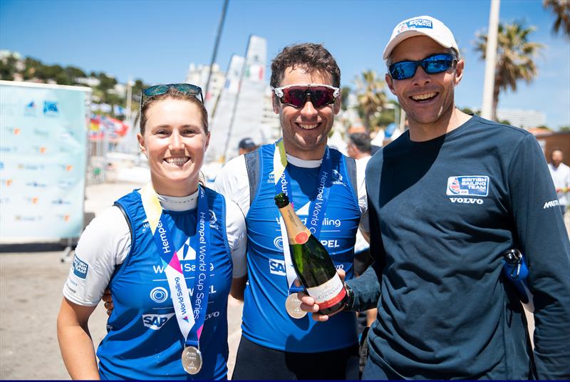 Nacra 17 Silver for John Gimson and Anna Burnet at the Hempel World Cup Series Final photo copyright Sailing Energy / World Sailing taken at  and featuring the Nacra 17 class